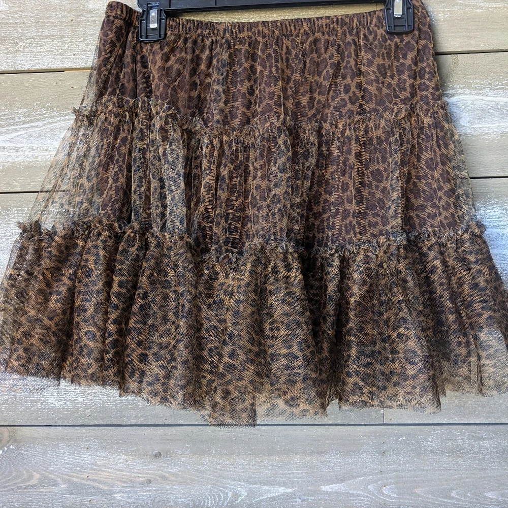 CowGirl Justice Girls Leopard Print Tutu Skirt